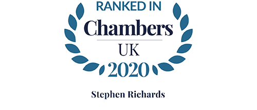 Chambers UK 2020 - Ranked in - Stephen Richards