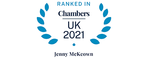 Chambers UK 2021 - Ranked in - Jenny McKeown