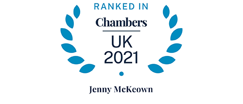 Chambers UK 2021 - Ranked in - Jenny McKeown Chambers UK 2021 - Ranked in - Jenny McKeown