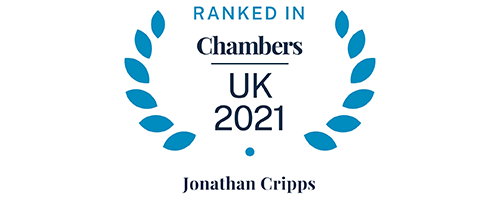 Chambers UK 2021 - Ranked in - Jonathan Cripps