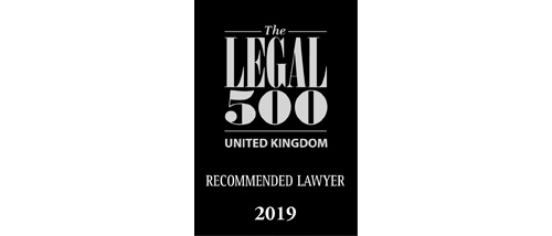 The Legal 500 UK 2019 - Recommended lawyer The Legal 500 UK 2019 - Recommended lawyer