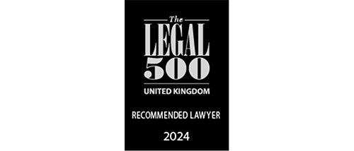 Recommended Lawyer - The Legal 500 UK 2024